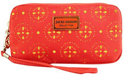

Jacki Design ABC38016OR Cosmopolitan Cosmetic Bag With Wristlet Orange Cosmetic Bag(Orange)