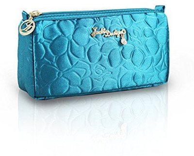

Jacki Design Royal Blossom Compact Cosmetic Bag Blue Cosmetic Bag(Blue)