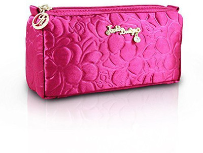 Jacki Design Royal Blossom Cosmetic Makeup Bag Organizer (Hot Pink) ABC14017 Cosmetic Bag(Pink)
