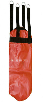 

HEALTH FIT INDIA 7.5 Feet Long, Synthetic Leather Material, Unfilled, Red Color with Long Strap Hanging Bag(Heavy, 90 kg)