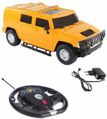 

Zest 4 Toyz Gravity sensing Steering 1:16 Hummer like die cast car with Rechargeable batteries & Charger Included(Yellow)