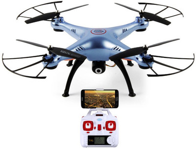 

SYMA X5HW FPV Live Video HD WiFi Camera Altitude & Headless Mode 4CH Quadcopter(Blue)