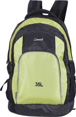 

Zwart ADVENTURE 35 L Laptop Backpack(Black, Green)