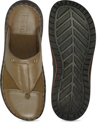 Teakwood Men Black Sandals
