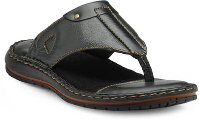 Teakwood Men Black Sandals