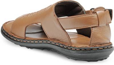 Teakwood Men Black Sandals