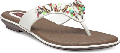 

Flat n Heels Women White Flats