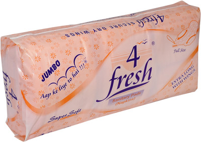 4 Fresh Maxi Thick Pad Sanitary Pad(Pack of 15)