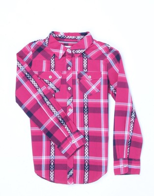 

Levi's Girls Striped Casual Pink Shirt