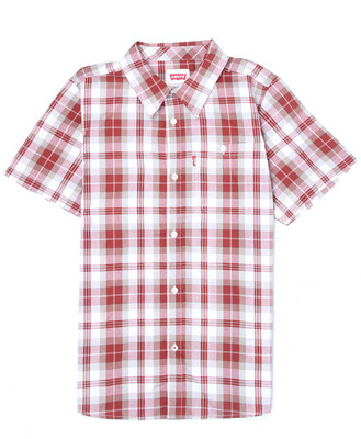 

Levi's Boys Striped Casual Red Shirt