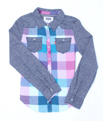 

Levi's Girls Checkered Casual Multicolor Shirt