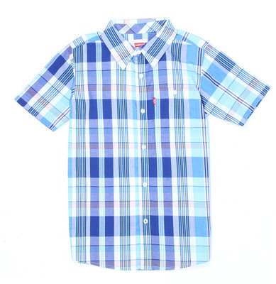 Levi's Boys Striped Casual Blue Shirt available at flipkart for Rs.599
