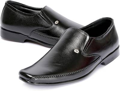 Kivalo Premium Genuine Leather Formal Shoes Slip On