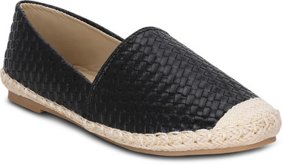 

Kielz Black-Ladies-Slip-On-Flat-Sneakers Canvas Shoes For Women(Black