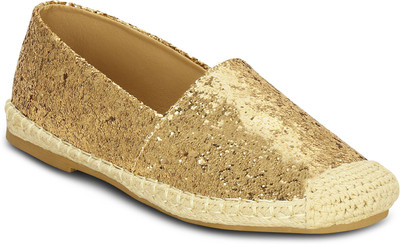 

Kielz Gold-Ladies-Slip-On-Flat-Sneakers Sneakers For Women(Gold