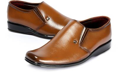 Kivalo Premium Genuine Leather Formal Shoes Slip On