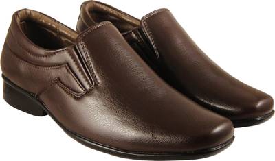 Action Synergy Men's PL4420 Brown Formal Slip On