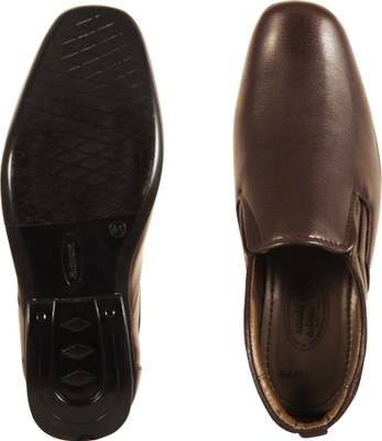 Action Synergy Men's PL4420 Brown Formal Slip On