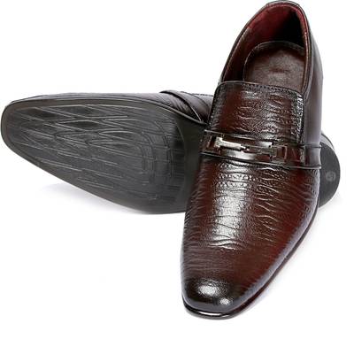 Kivalo Premium Genuine Leather Formal Shoes Slip On