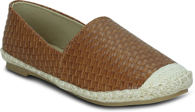 

Kielz Brown-Ladies-Slip-On-Flat-Sneakers Espadrilles For Women(Brown