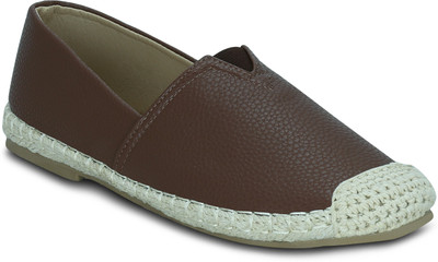 

Kielz Brown-Ladies-Slip-On-Flat-Sneakers Espadrilles For Women(Brown