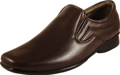 Action Synergy Men's PL4420 Brown Formal Slip On