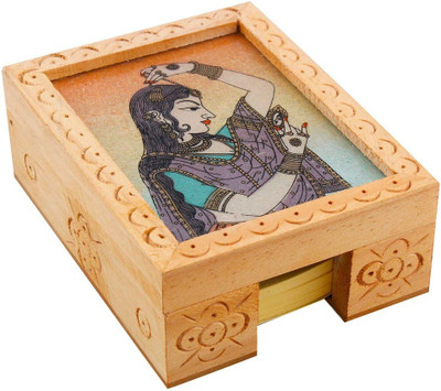 

Halowishes 1 Compartments Wooden Slip Pad(Cream)