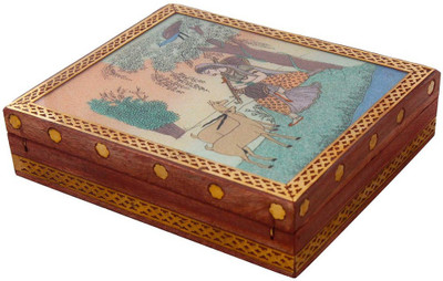 

Halowishes Gemstone Jewellery Box Stores Jewellery Vanity Box(Multicolor)
