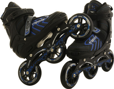 Running suxfly sports In-line Skates - Size 6-9 UK(Black), Black;blue