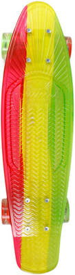 

sunset skateboard co. Rasta Painted 6 inch x 22 inch Skateboard(Yellow, Pack of 1)