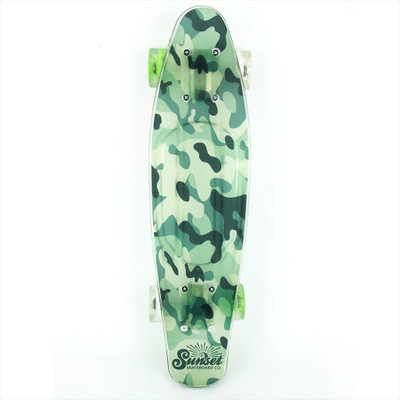 

sunset skateboard co. Camo Grip-Tape 6 inch x 22 inch Skateboard(Green, Pack of 1)