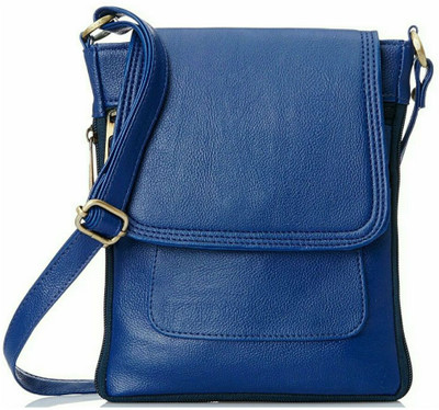

Uno Covers Girls Casual Blue PU Sling Bag