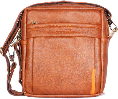 

Goodwin Men & Women Formal Brown Leatherette Sling Bag