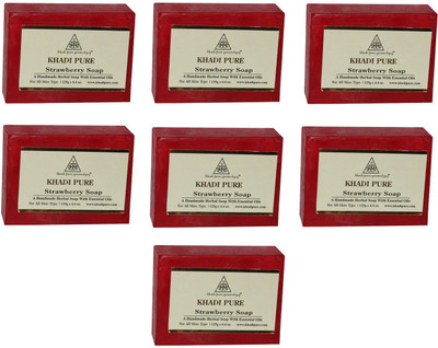 

Khadi Pure Strawberry soap(875 g, Pack of 7)