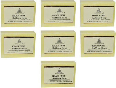 

Khadi Pure Saffron Soap(875 g, Pack of 7)