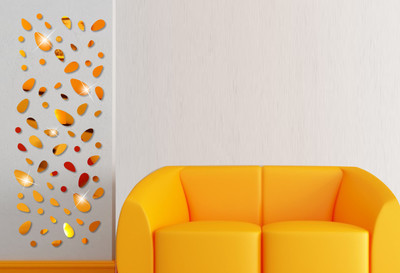 

Naveed Arts  Acrylic Sticker Sticker(Pack of 1, Gold