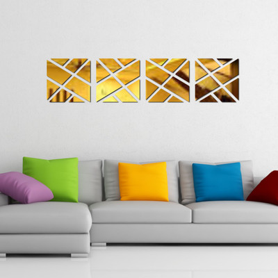 

Naveed Arts  Acrylic Sticker Sticker(Pack of 1, Gold