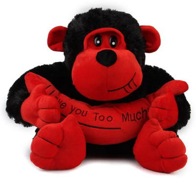

Pari Multicolour Soft Monkey - 40 cm(Black, Red)