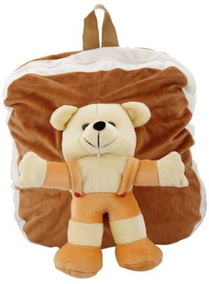 

Pari Multicolor Soft School Bag - 40 cm(Brown, White, Cream), Brown;cream;white