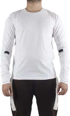 

Fugazee Lifestyle Solid Men' Round Neck White T-Shirt