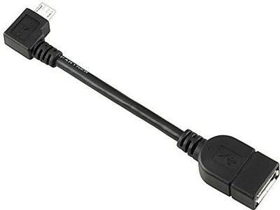 

C&E TV-out Cable Right Angle Micro USB OTG to USB 2.0 Adpater(Black, For Mobile)