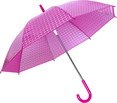 

HOU-DY 3D Textured Design Pink Auto Open Umbrella(Pink)