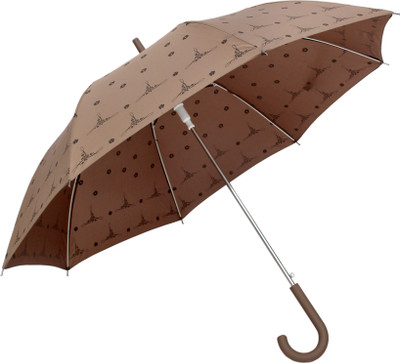

HOU-DY Digital Printed Brown Umbrella With Anti-Skid Rubber Handle Umbrella(Brown)