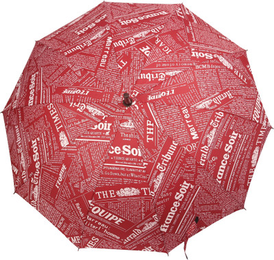 

HOU-DY News Collage Digital Print Auto Open Umbrella(Multicolor)