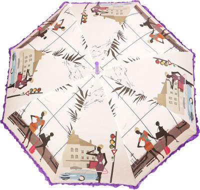 

HOU-DY My Style Auto Open Frill Umbrella Umbrella(Multicolor)