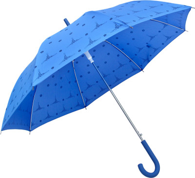 

HOU-DY Digital Printed With Anti-Skid Rubber Handle Blue Umbrella(Blue)