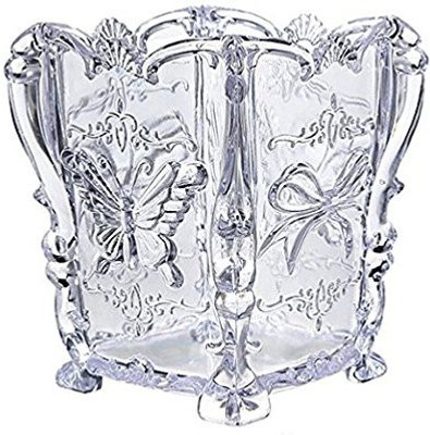 

Shrih Crystal Transparent Decorative Cosmetic Holder Vanity Box(Clear)