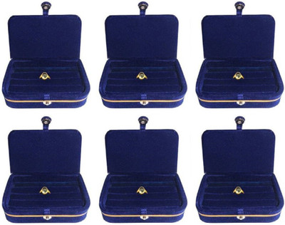 

Addyz Pack of 6 Pisces Ring Jewellery Vanity Box(Navy Blue)