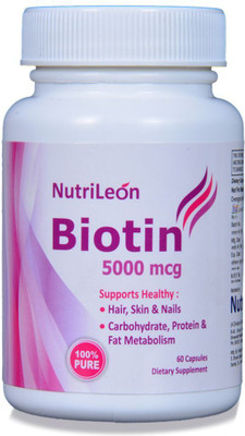 

NutriLeon Biotin 5000mcg for Hair, skin and nails 60 capsule(60 No)