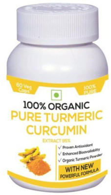 

Perennial Lifesciences Organic Turmeric Curcumin Extract 95% Piperine 95% Extra Bioavailable 800mg 60 Veg Capsules(60 No)